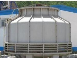 Round counterflow cooling tower